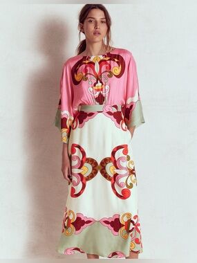 Boden NWT Flute Sleeve Bohemian Dress